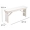 Flash Furniture 8'x40" White Table/4 Bench Set XA-FARM-5-WH-GG - alternate 7